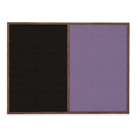 United Visual Products Slim Style Indoor Enclosed Radius Corkbo UVRDS48SB-BRONZE-MEDGRY